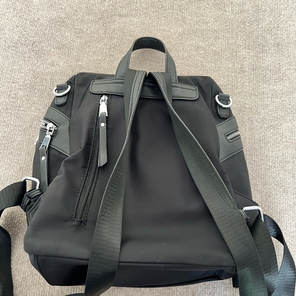 Black Nylon Washable Women’s Backpack - Picture 2 of 7